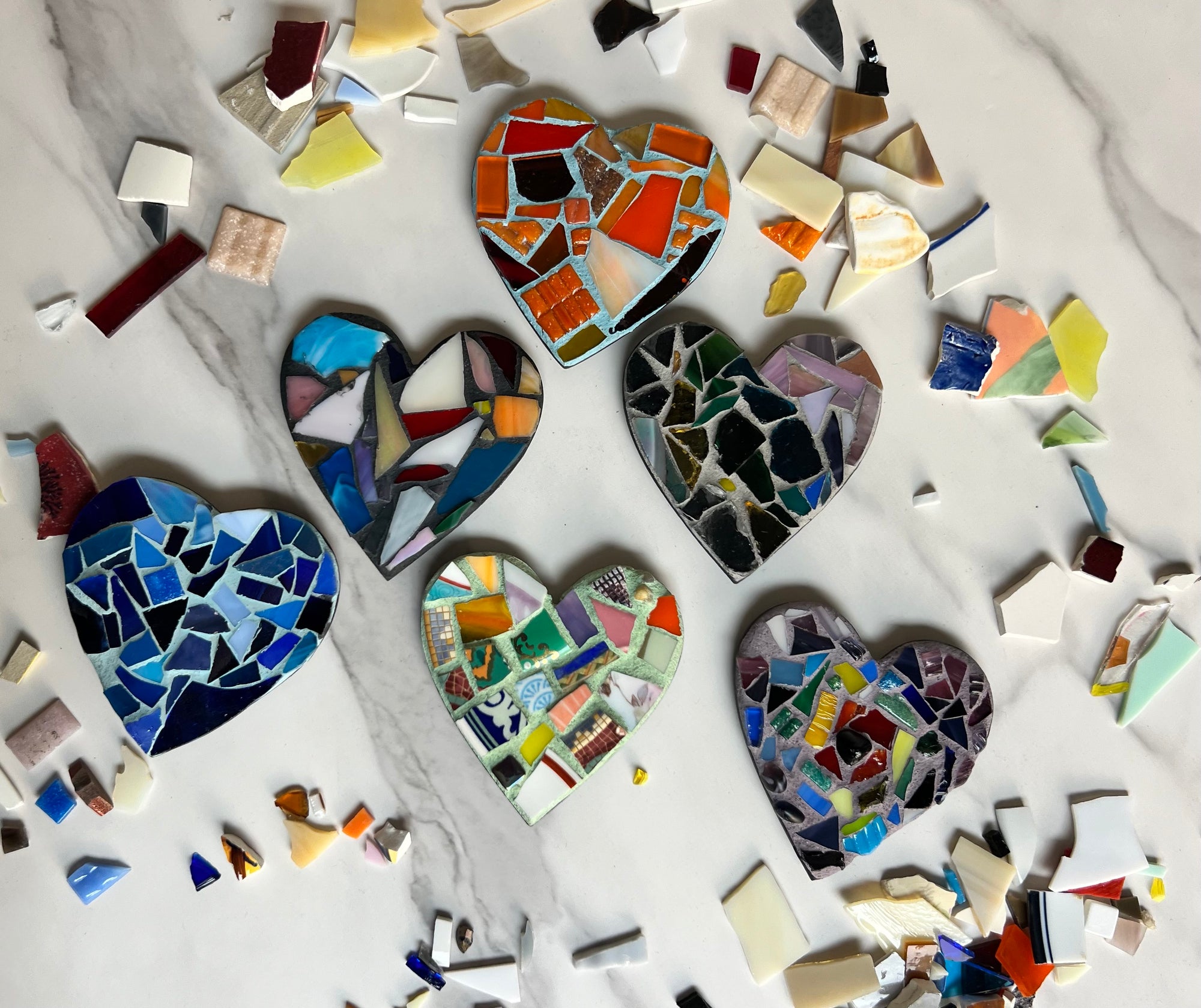 2.5 Heart Magnet Gift Bundle  Fridge Magnet, Mosaic Home Decor Accents,  Gift Bundle – Piece by Piece Los Angeles