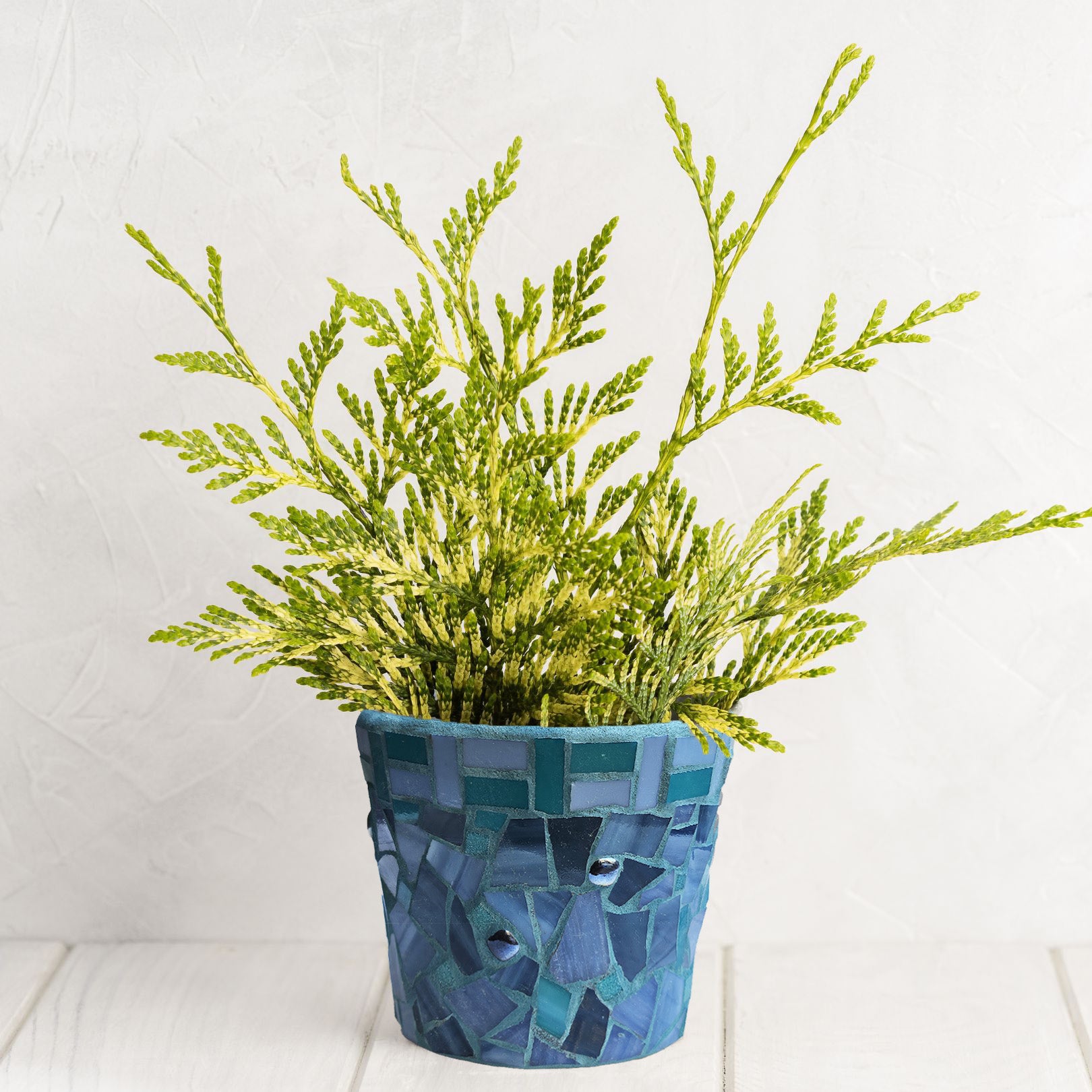 Aqua Blue Pot